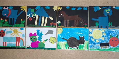 Powiększ grafikę: Nagrodzone prace dzieci w konkursie "Moje zwierzątko"